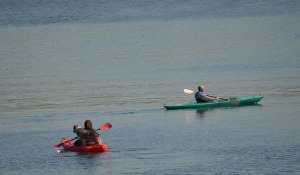 The quiet of the kayak