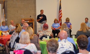 Todd Garrett addressing the members